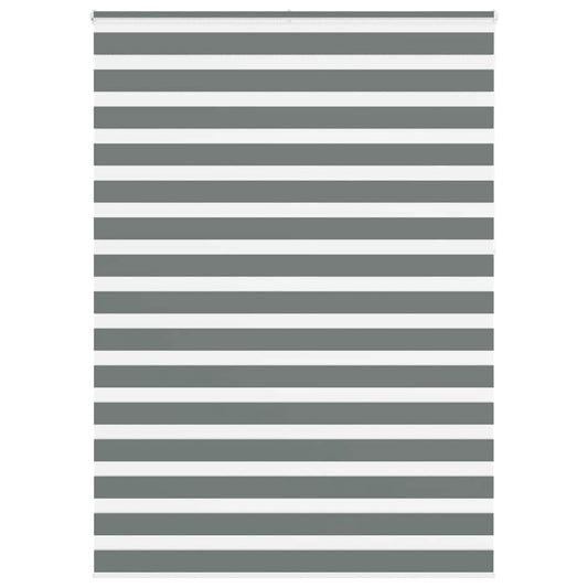 Double Roller Blind Dark Grey 160x230cm Fabric Width 155.9 cm Polyester