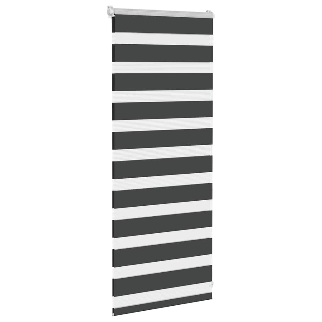 Store enrouleur double noir 60x100 cm largeur de tissu 55,9 cm polyester
