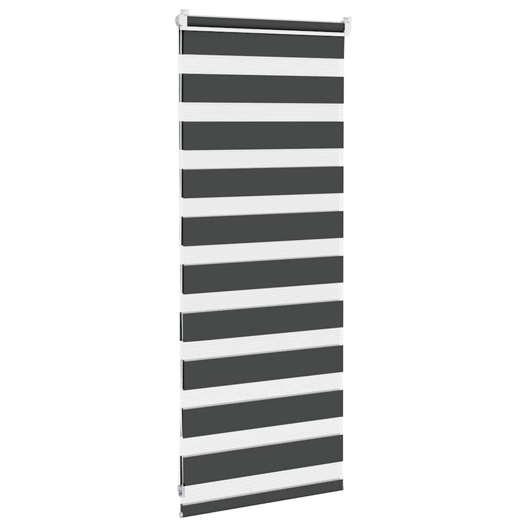 Store enrouleur double noir 60x100 cm largeur de tissu 55,9 cm polyester
