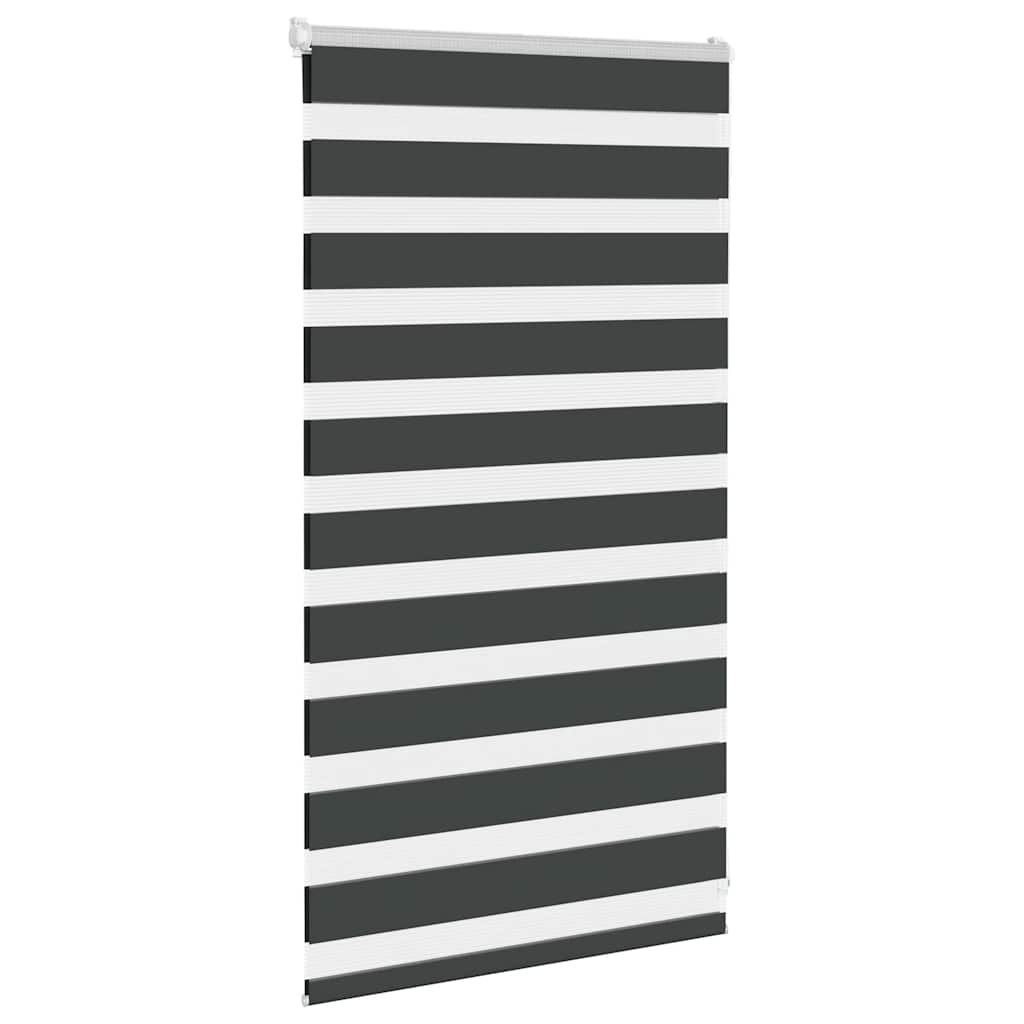 Store vénitien double noir 85x100 cm Largeur tissu 80,9 cm Polyester