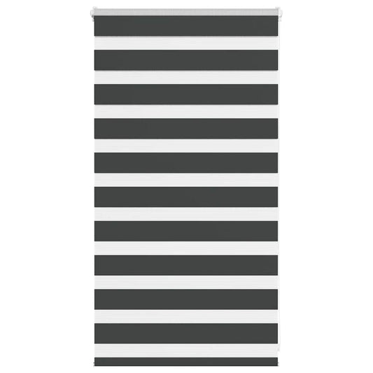 Dual Roller Blind Black 90x100 cm Fabric Width 85.9 cm Polyester