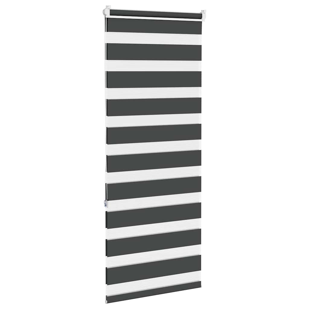 Store enrouleur double noir 55x150 cm Largeur tissu 50,9 cm Polyester