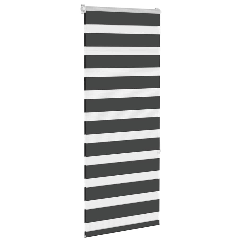 Store enrouleur double noir 60x150 cm Largeur tissu 55,9 cm Polyester