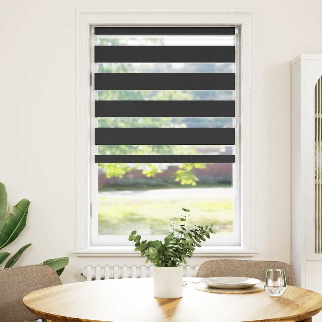 Store double noir 70x150 cm Largeur de tissu 65,9 cm Polyester