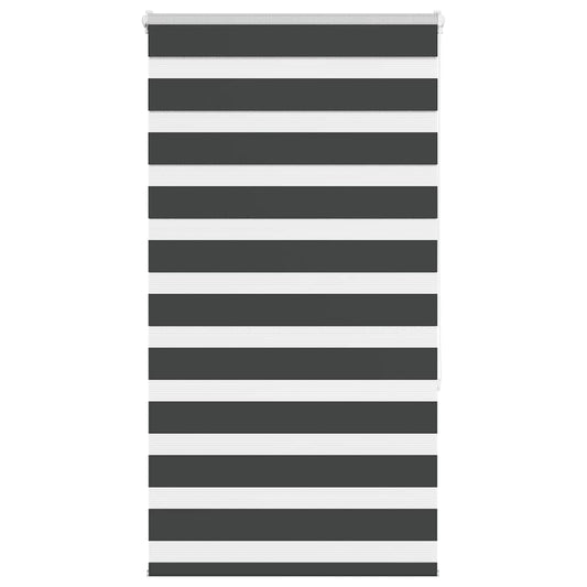 Double Roller Blind Black 85x150 cm Fabric Width 80.9 cm Polyester