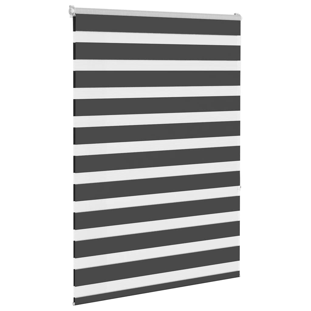 Doppelrollo Schwarz 100x150 cm Stoffbreite 95,9 cm Polyester