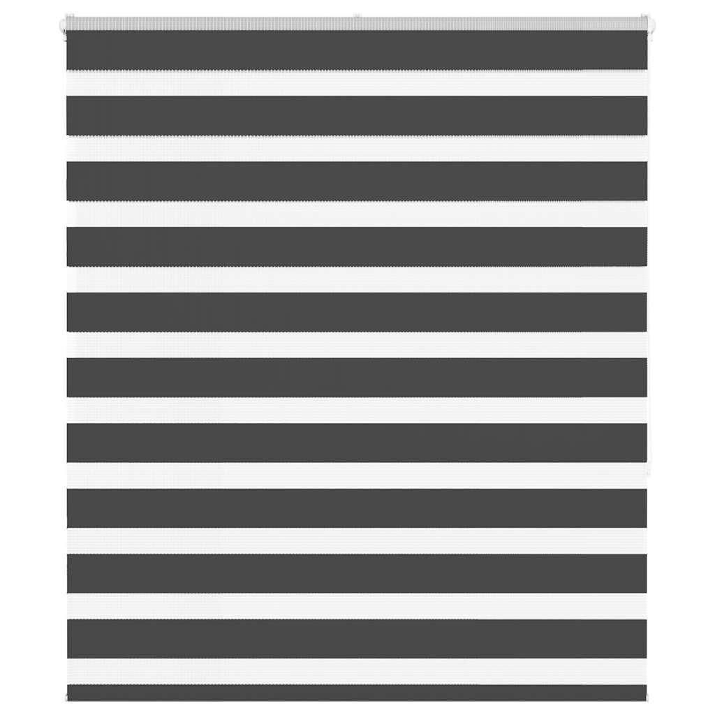 Store double enrouleur noir 130x150 cm Largeur de tissu 125,9 cm Polyester