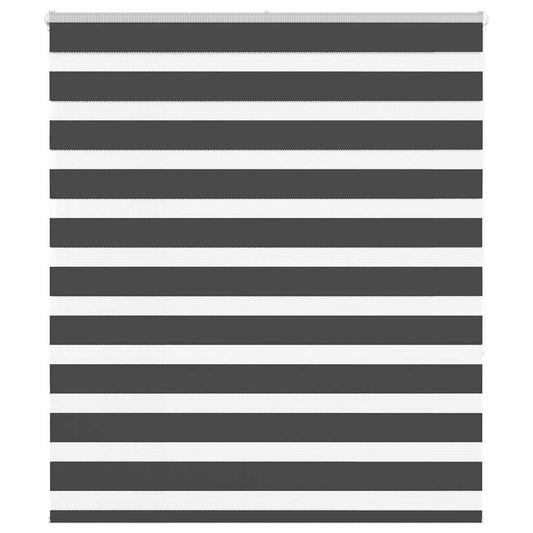 Double Roller Blind Black 135x150 cm Fabric Width 130.9 cm Polyester