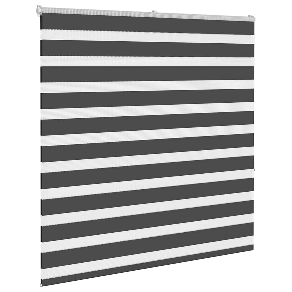 Doppelrollo Schwarz 145x150 cm Stoffbreite 140,9 cm Polyester
