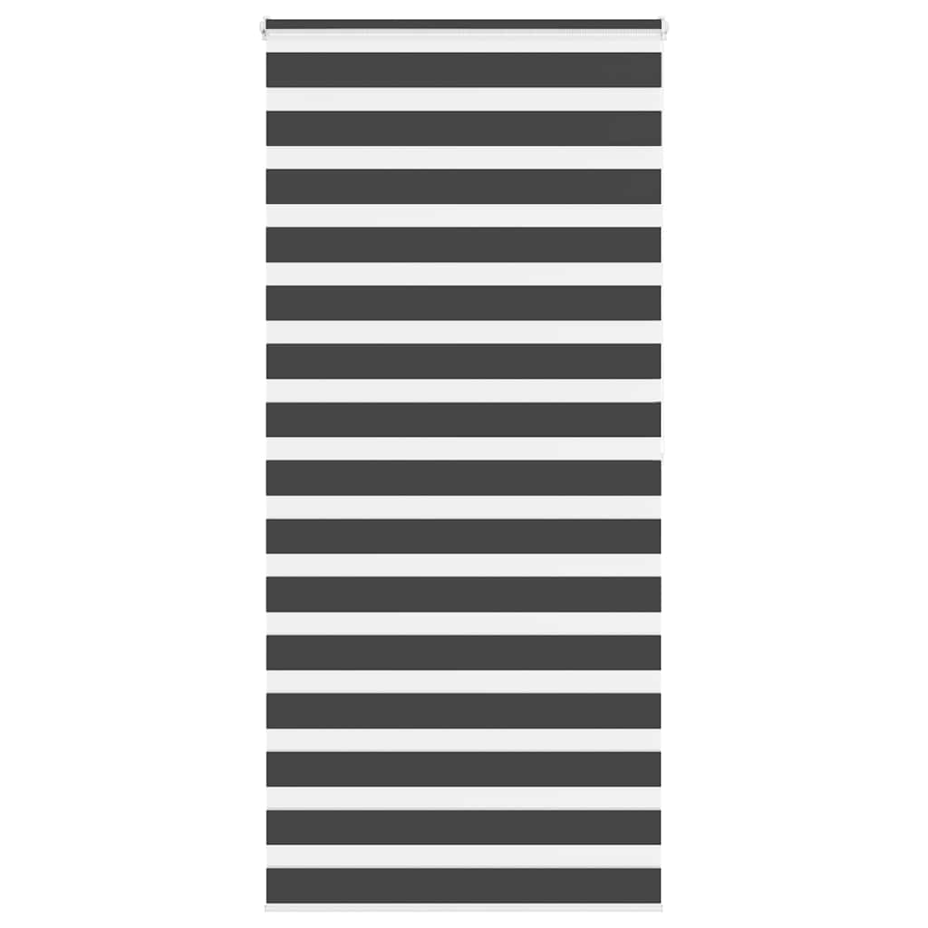 Store enrouleur double noir 100x200 cm largeur tissu 95,9 cm polyester