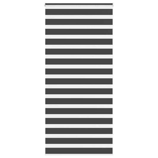 Double roller blind black 110x200 cm fabric width 105.9 cm polyester