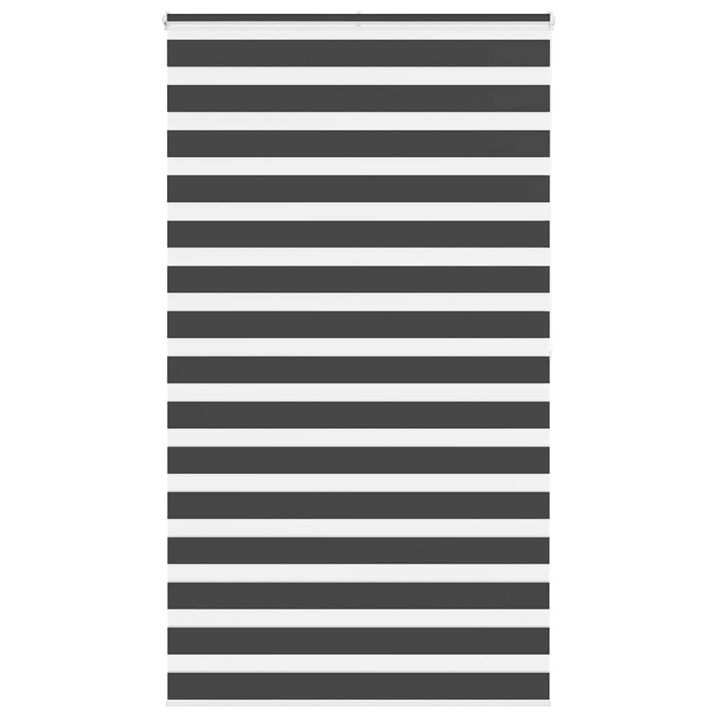 Store occultant jour/nuit noir 130x200 cm largeur tissu 125,9 cm Polyester