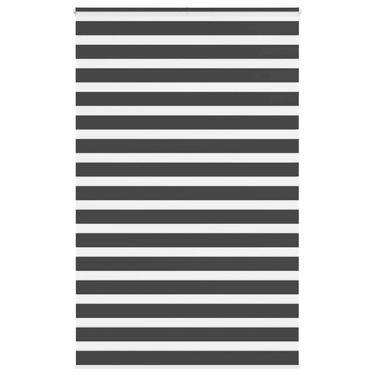 Dual Roller Blind Black 145x200 cm Fabric Width 140.9 cm Polyester