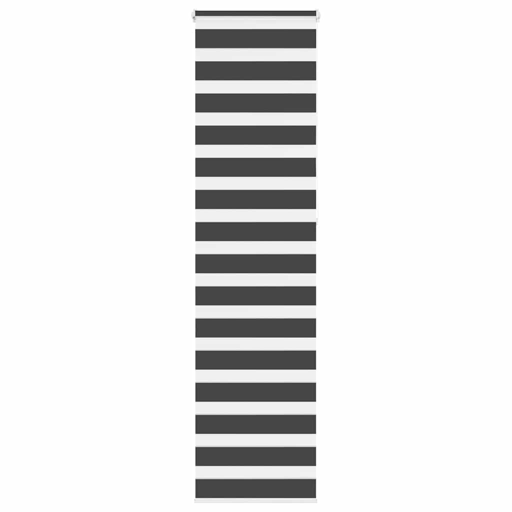 Doppelrollo Schwarz 55x230 cm Stoffbreite 50,9 cm Polyester