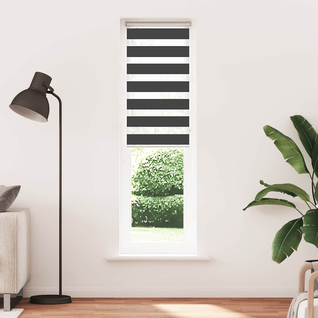 Store double noir 60x230 cm largeur du tissu 55,9 cm polyester