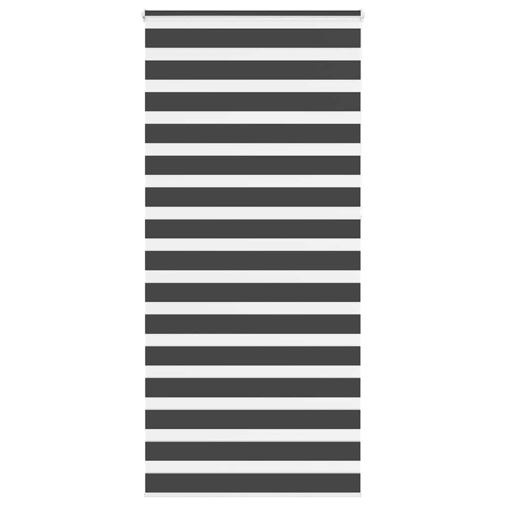 Doppelrollo Schwarz 105x230 cm Stoffbreite 100,9 cm Polyester