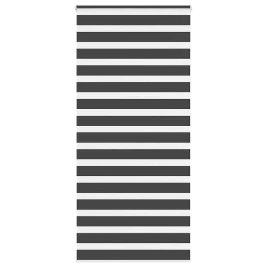 Double Roller Blind Black 110x230 cm Fabric Width 105.9 cm Polyester