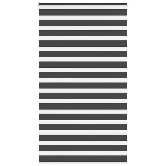 Double roller blind black 120x230 cm fabric width 115.9 cm polyester