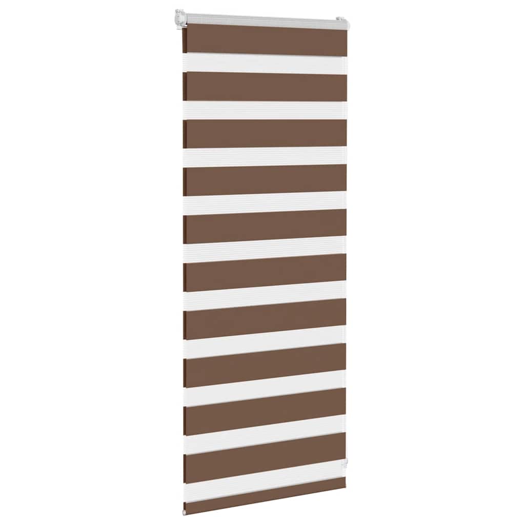 Store double marron 65x100 cm largeur du tissu 60,9 cm polyester