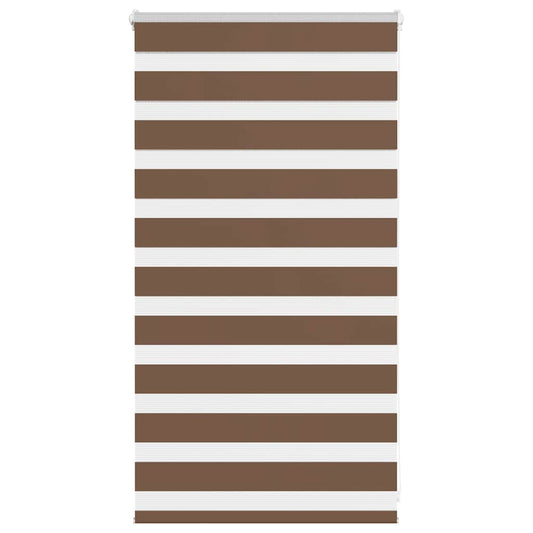 Dual Roller Blind Brown 70x100 cm Fabric Width 65.9 cm Polyester
