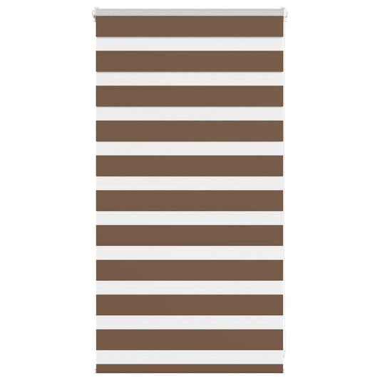 Store double enrouleur marron 85x100 cm Largeur du tissu 80,9 cm Polyester