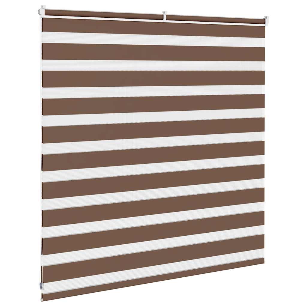 Store double enrouleur marron 140x100 cm Largeur du tissu 135,9 cm Polyester