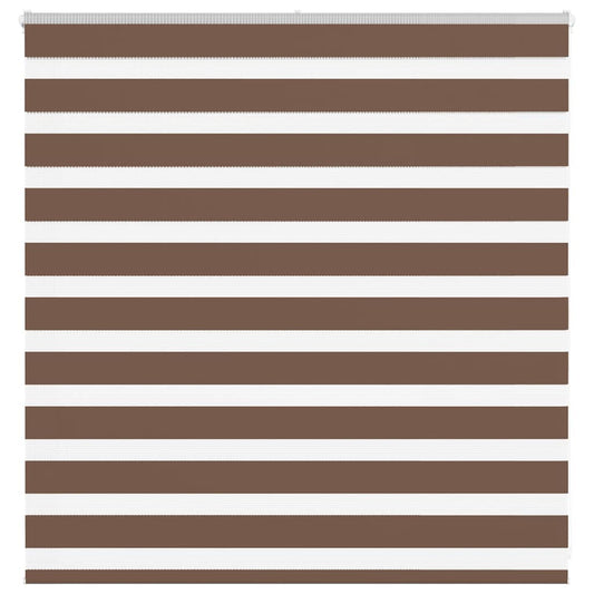 Double Roller Blind Brown 150x100 cm Fabric width 145.9 cm Polyester