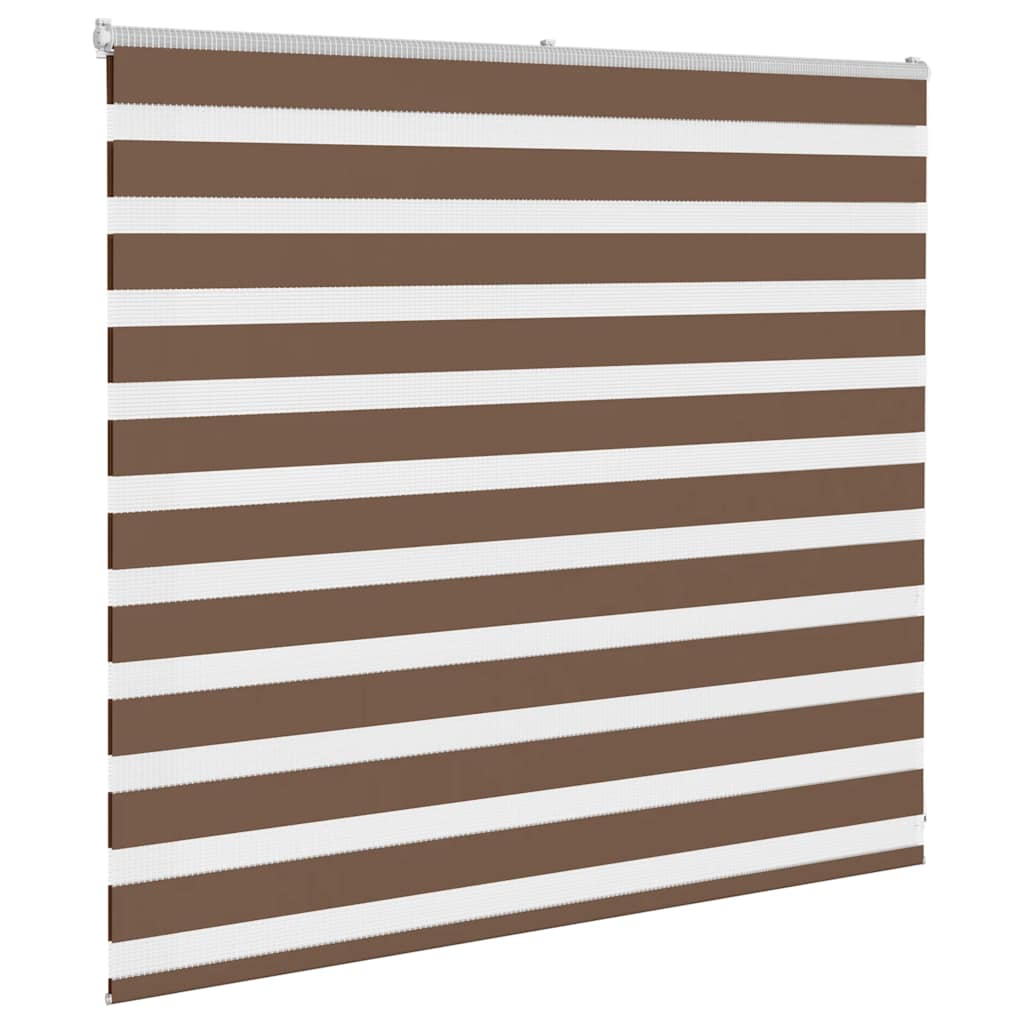 Store vénitien double marron 155x100 cm Largeur tissu 150,9 cm Polyester