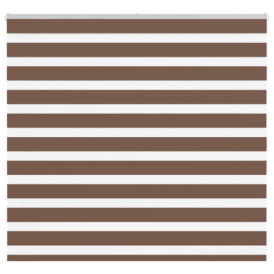 Store enrouleur double marron 160x100 cm Largeur du tissu 155,9 cm Polyester