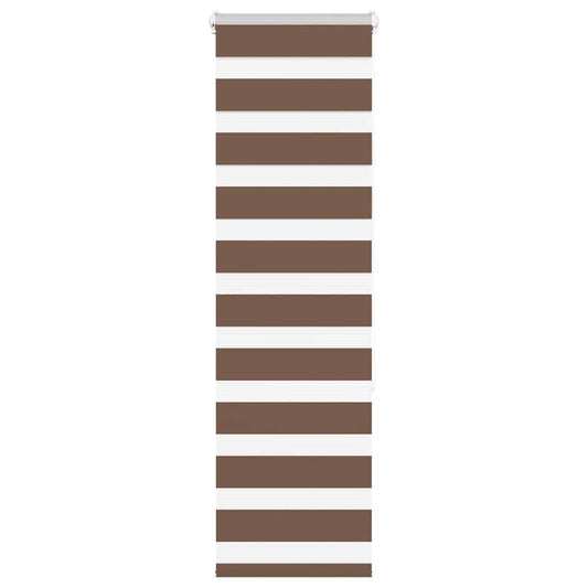 Store double enrouleur marron 40x150 cm largeur du tissu 35,9 cm polyester