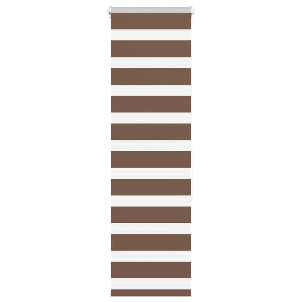 Store enrouleur double marron 45x150 cm largeur du tissu 40,9 cm polyester