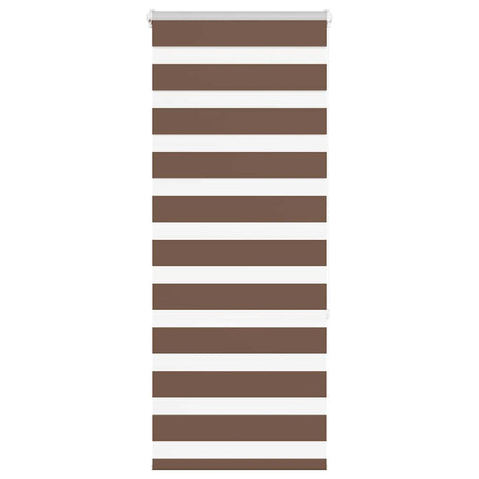 Dual Roller Blind Brown 55x150 cm Fabric width 50.9 cm Polyester