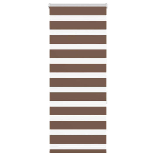 Store enrouleur double marron 60x150 cm Largeur du tissu 55,9 cm Polyester