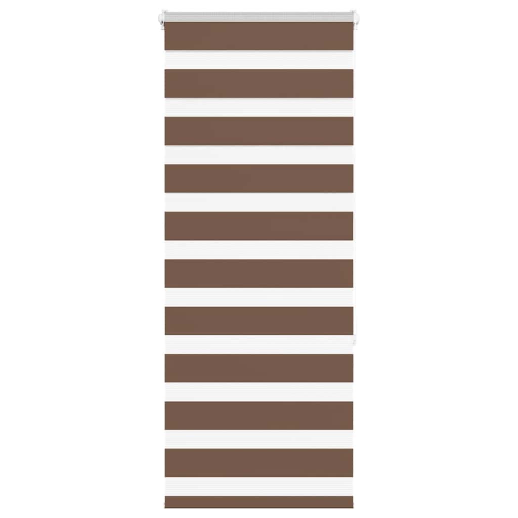 Dual Roller Blind Brown 65x150 cm Fabric width 60.9 cm Polyester