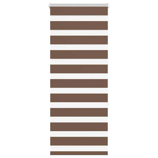 Dual Roller Blind Brown 65x150 cm Fabric width 60.9 cm Polyester