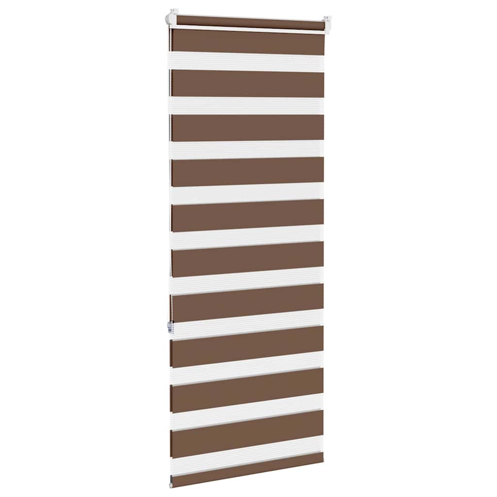Dual Roller Blind Brown 65x150 cm Fabric width 60.9 cm Polyester