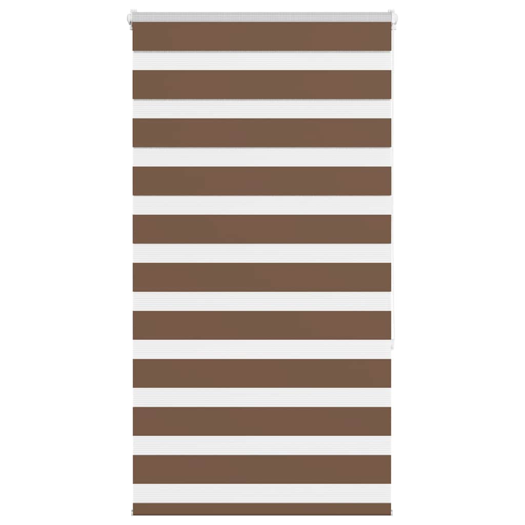Store enrouleur double marron 70x150 cm Largeur du tissu 65,9 cm Polyester