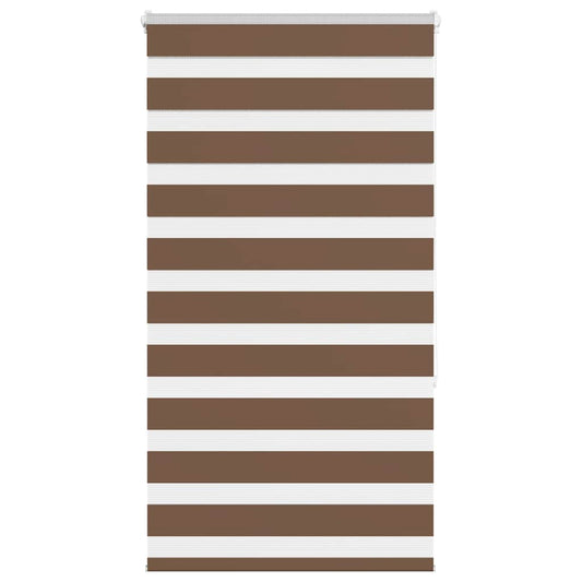 Store enrouleur double marron 70x150 cm Largeur du tissu 65,9 cm Polyester