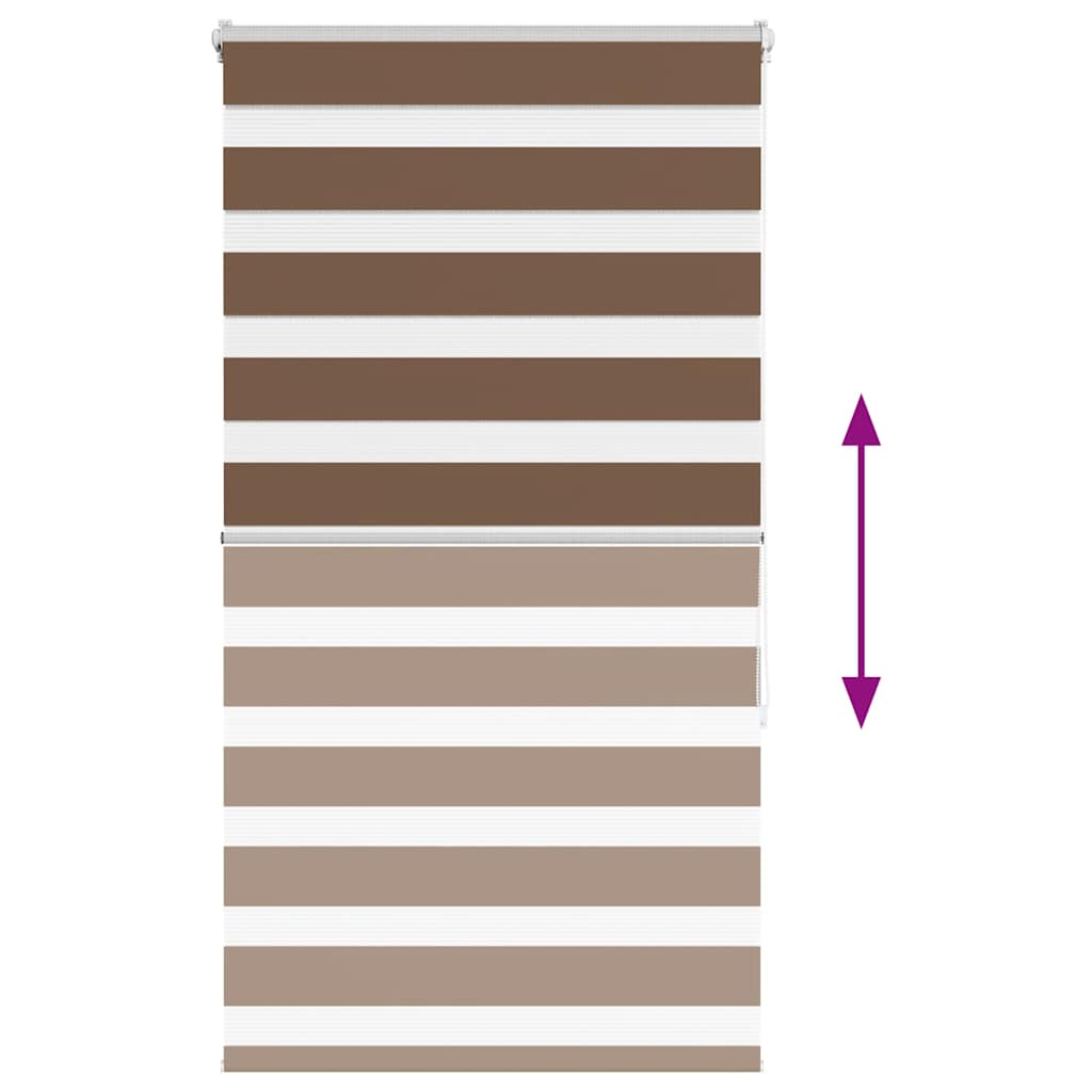 Store double marron 75x150 cm Largeur du tissu 70,9 cm Polyester