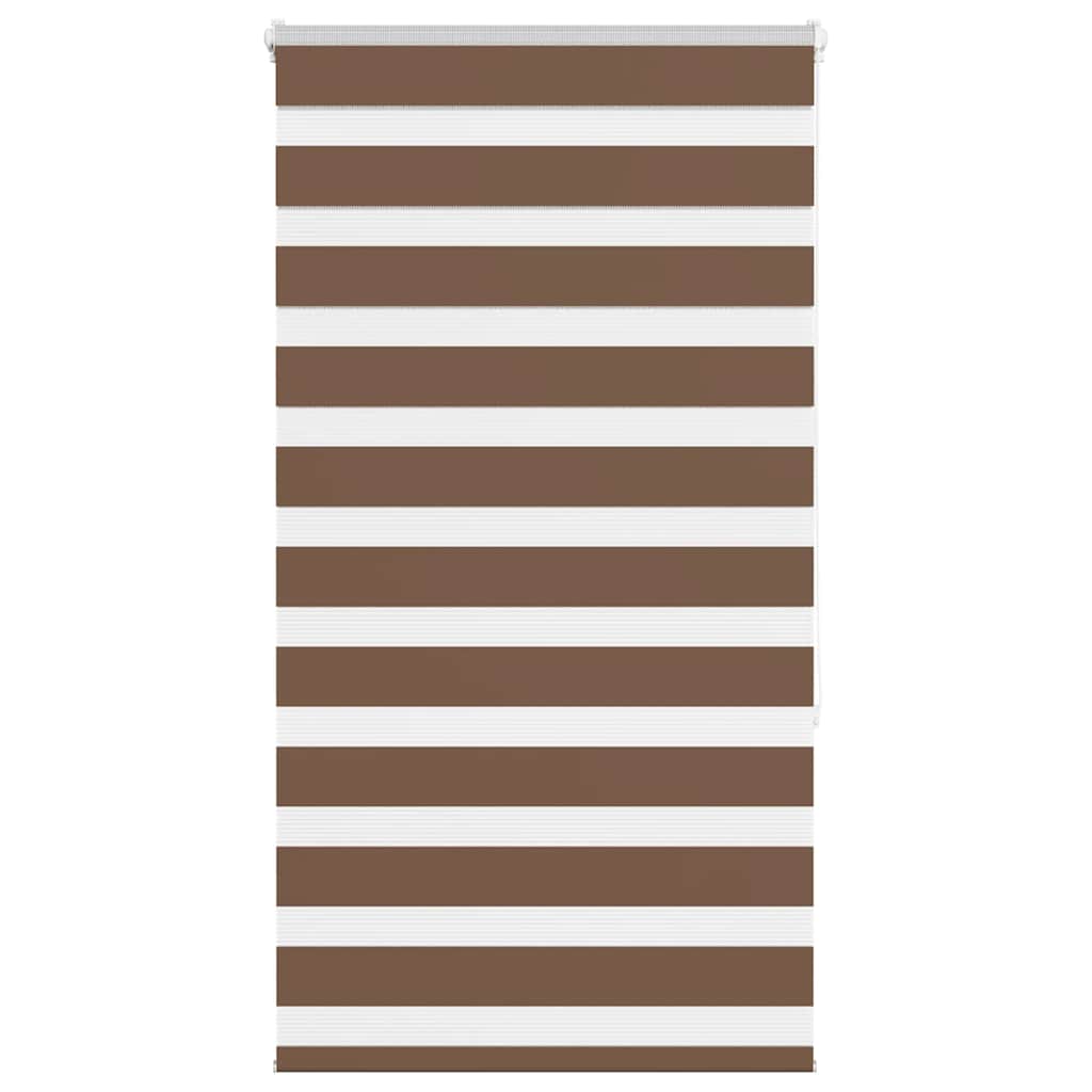 Store double enrouleur marron 90x150 cm largeur du tissu 85,9 cm polyester
