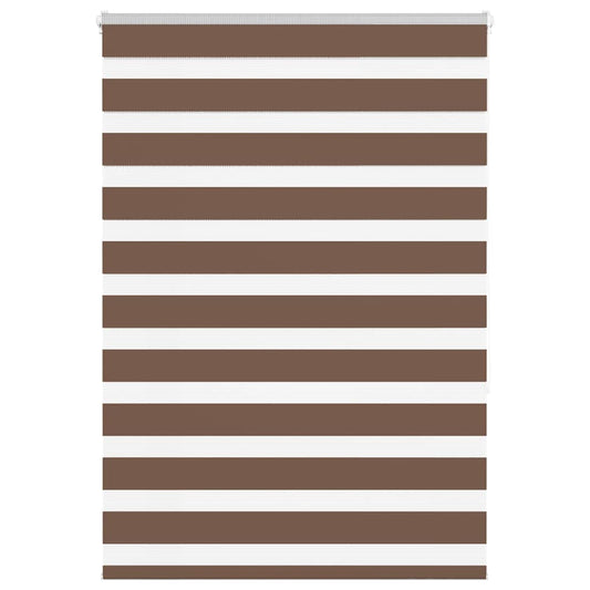 Dual Roller Blind Brown 105x150 cm Fabric Width 100.9 cm Polyester