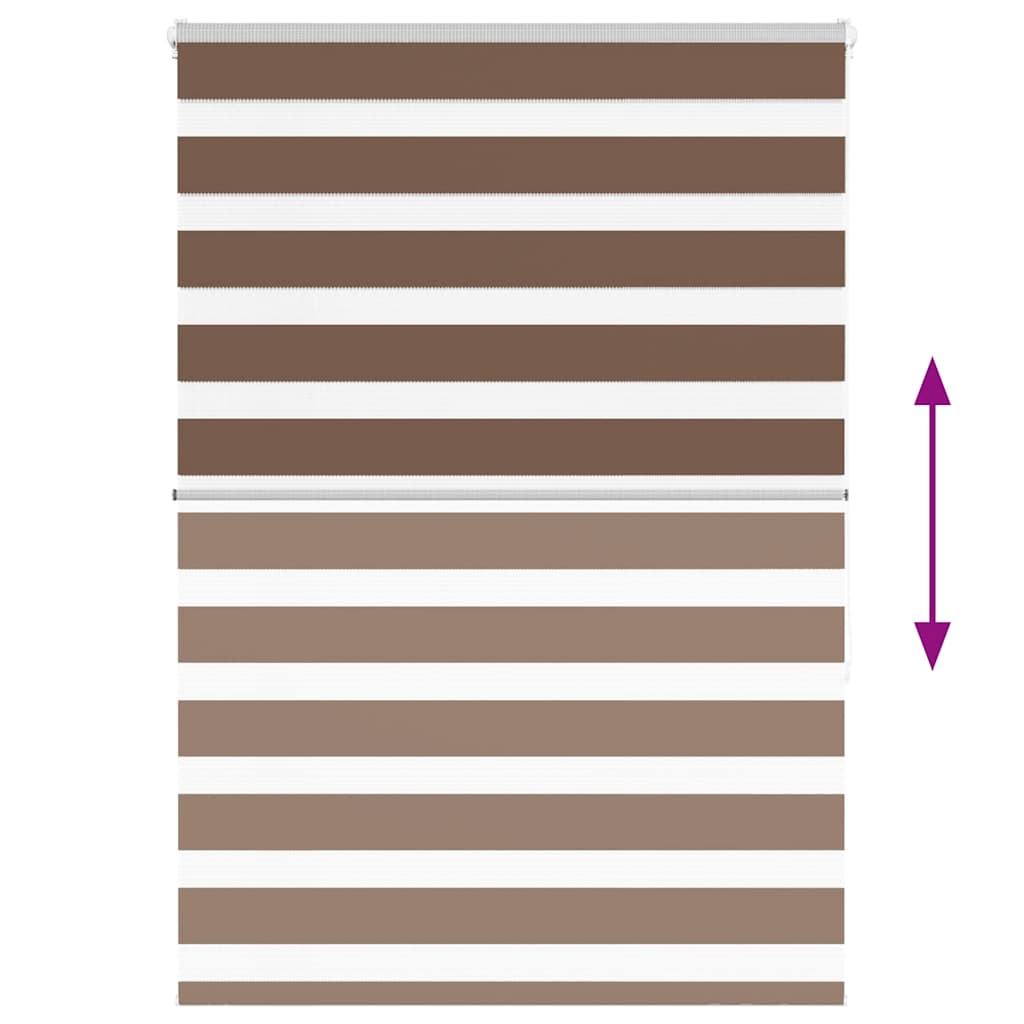 Store double marron 105x150 cm largeur du tissu 100,9 cm polyester