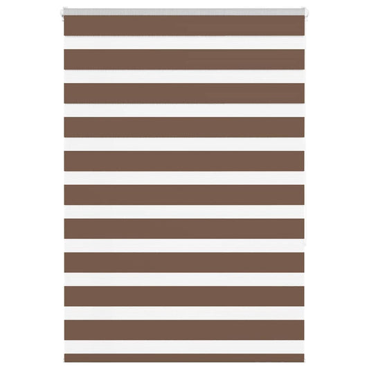 Store enrouleur double marron 110x150 cm largeur du tissu 105,9 cm polyester