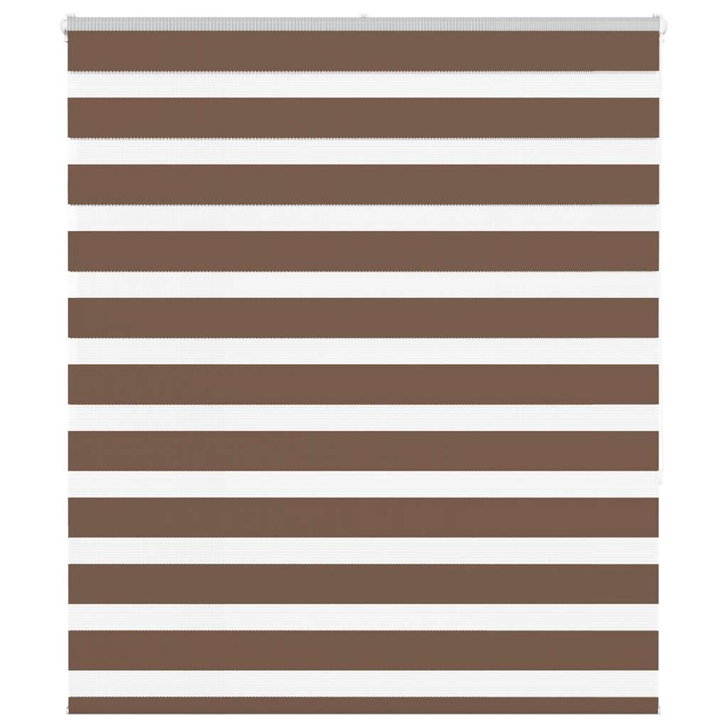 Store enrouleur double marron 125x150 cm largeur du tissu 120,9 cm polyester