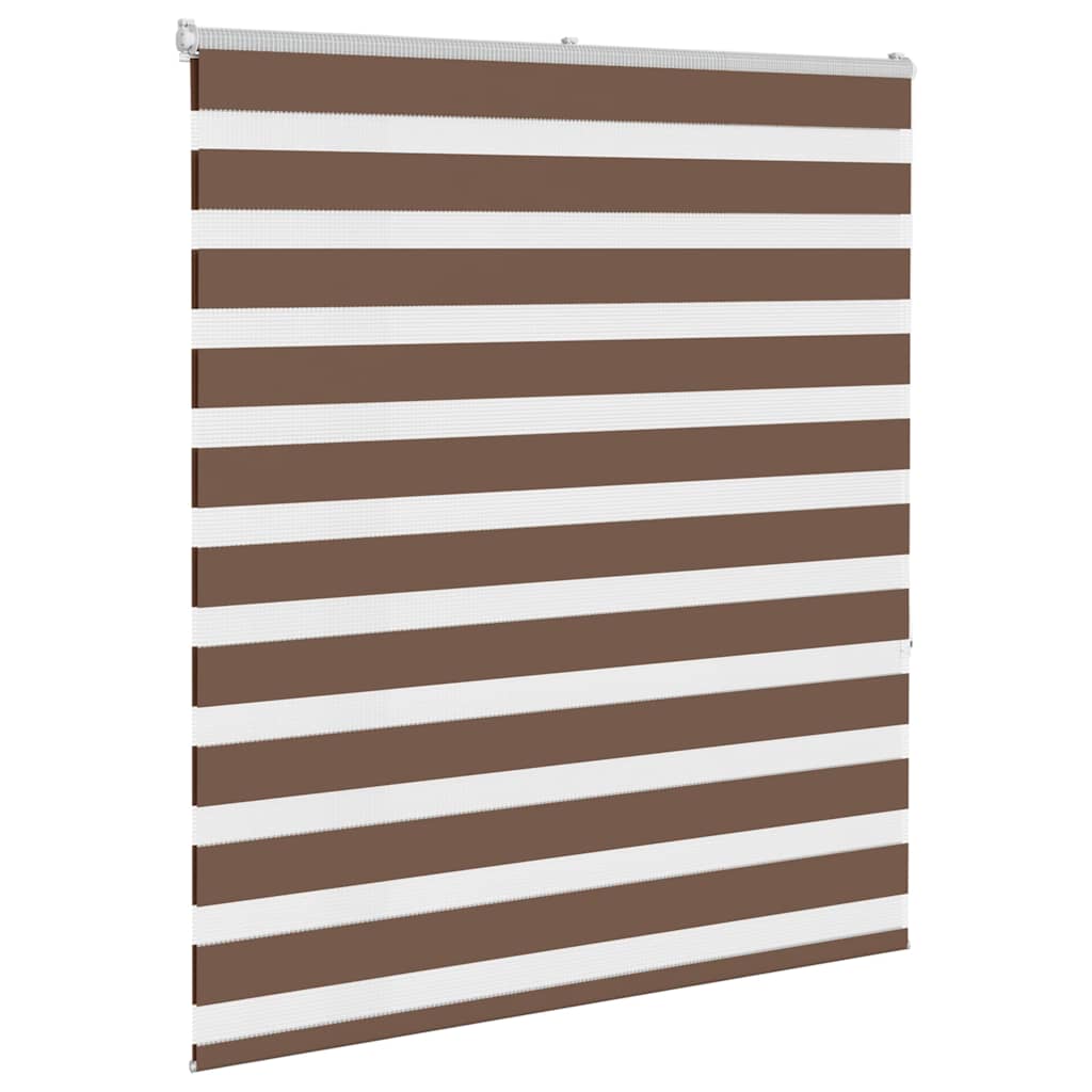 Dual Roller Blind Brown 135x150 cm Fabric Width 130.9 cm Polyester