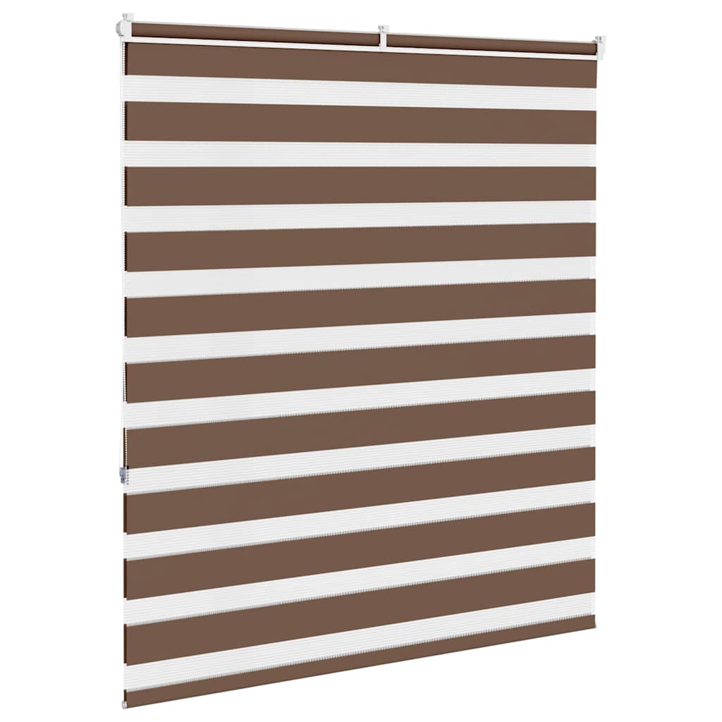 Dual Roller Blind Brown 135x150 cm Fabric Width 130.9 cm Polyester