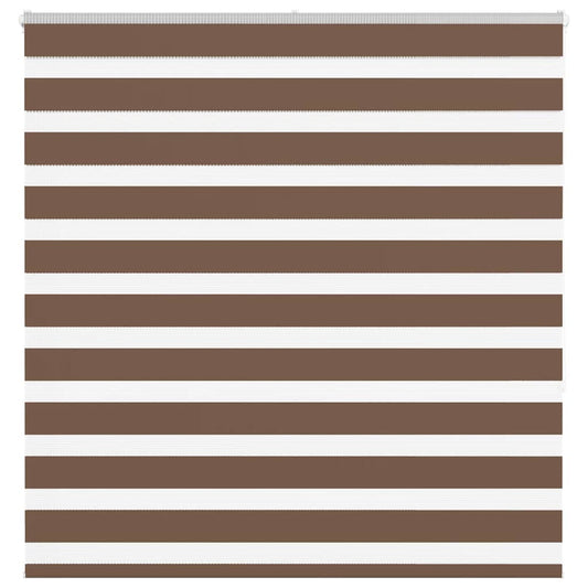 Dual Roller Blind Brown 140x150 cm Fabric Width 135.9 cm Polyester
