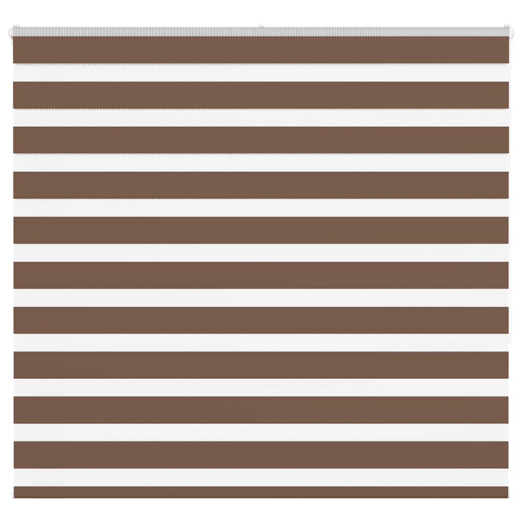 Store enrouleur double marron 155x150 cm largeur tissu 150,9 cm polyester
