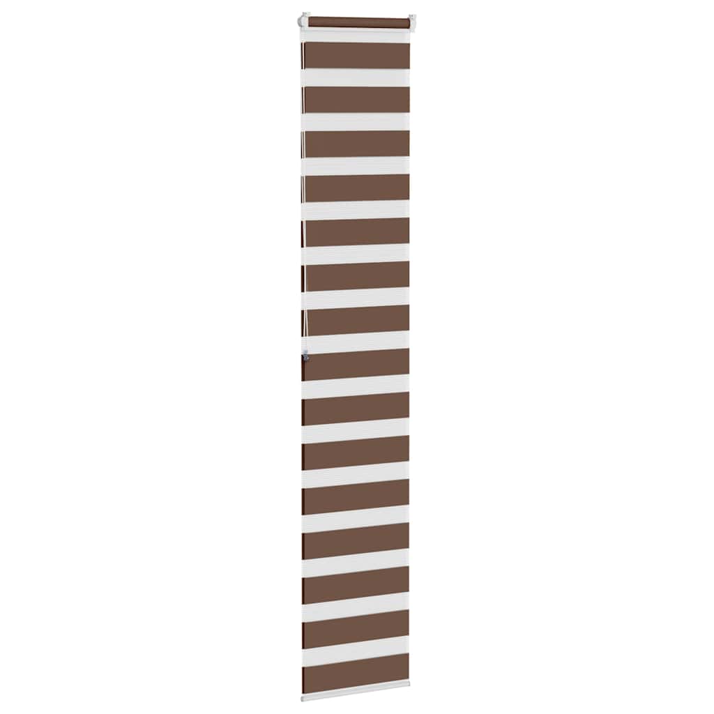 Doppelrollo Braun 40x200 cm Stoffbreite 35,9 cm Polyester