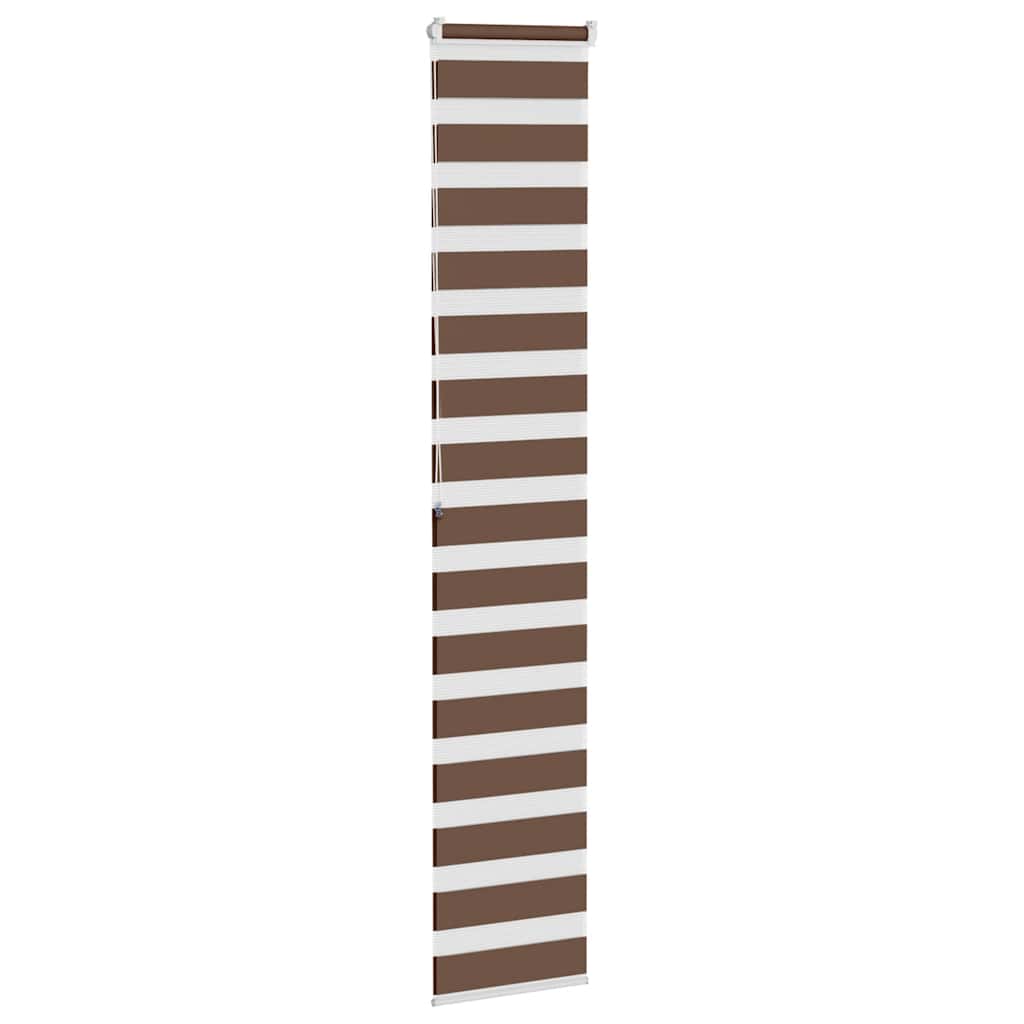 Store double enrouleur marron 45x200 cm Largeur du tissu 40,9 cm Polyester